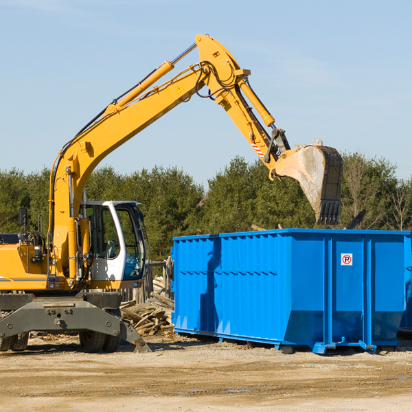 what are the rental fees for a residential dumpster in Benson Maryland